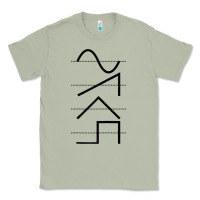 Matcha vintage analog synthesizer techno waveform   synth nerd raglan basebal Classic Tee - linhVisuals