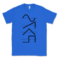 True Royal vintage analog synthesizer techno waveform   synth nerd raglan basebal Classic Tee - linhVisuals