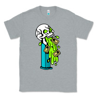 Heather Grey skull pez Classic Tee - linhVisuals