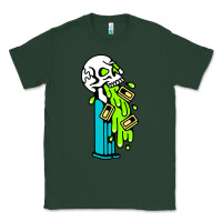Sports Green skull pez Classic Tee - linhVisuals