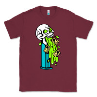 Burgundy skull pez Classic Tee - linhVisuals