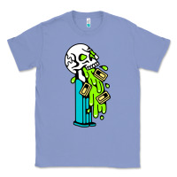Colony Blue skull pez Classic Tee - linhVisuals