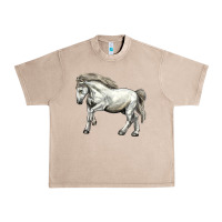 French Oak percheron horse Urban Heavy Tee - LillyAllenDesigns