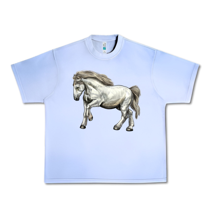 Percheron Horse Urban Heavy Tee by LillyAllenDesigns | Teevron
