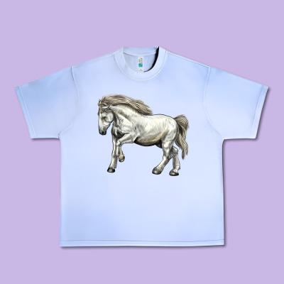 Percheron Horse Urban Heavy Tee Designed By Lillyallendesigns