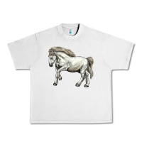 Lunar Rock percheron horse Urban Heavy Tee - LillyAllenDesigns