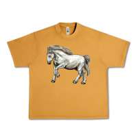 Peanut Butter percheron horse Urban Heavy Tee - LillyAllenDesigns