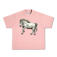 Salmon percheron horse Urban Heavy Tee - LillyAllenDesigns