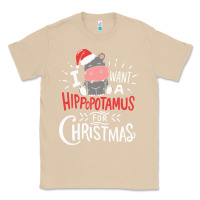 Mushroom i want hippopotamus for christmas hippo xmas gift Classic Tee - linhVisuals