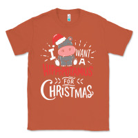 Copper i want hippopotamus for christmas hippo xmas gift Classic Tee - linhVisuals
