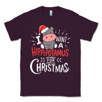 I Want Hippopotamus For Christmas Hippo Xmas Gift Classic Tee | Teevron