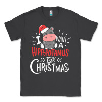 Smoke i want hippopotamus for christmas hippo xmas gift Classic Tee - linhVisuals