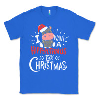 True Royal i want hippopotamus for christmas hippo xmas gift Classic Tee - linhVisuals