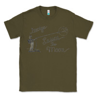Army Green george lassos the moon   its a wonderful life Classic Tee - linhVisuals