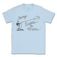 Dusty Blue george lassos the moon   its a wonderful life Classic Tee - linhVisuals