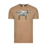 Vintage Coffee saanen goat Vintage Tee - LillyAllenDesigns