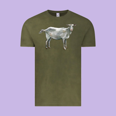 Saanen Goat Vintage Tee Designed By Lillyallendesigns