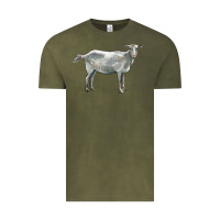 Vintage Olive saanen goat Vintage Tee - LillyAllenDesigns