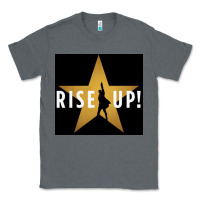 Charcoal Heather rise up! hamilt musical broadway Classic Tee - linhVisuals