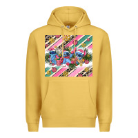 Antique Gold pink stitch  christmas Premium Hoodie - AdoDesignShop