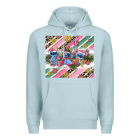 Blue Mist pink stitch  christmas Premium Hoodie - AdoDesignShop