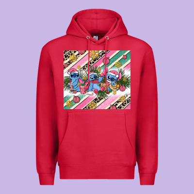 Pink Stitch  Christmas Premium Hoodie Designed By Adodesignshop