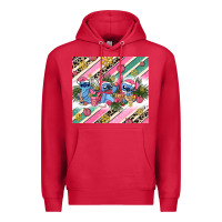 Cardinal pink stitch  christmas Premium Hoodie - AdoDesignShop