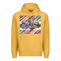 Mustard pink stitch  christmas Premium Hoodie - AdoDesignShop
