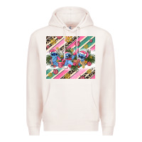Pale Pink pink stitch  christmas Premium Hoodie - AdoDesignShop