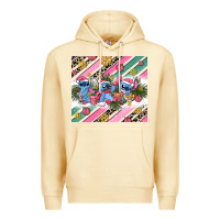 Pina Colada pink stitch  christmas Premium Hoodie - AdoDesignShop