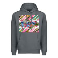 Rock pink stitch  christmas Premium Hoodie - AdoDesignShop