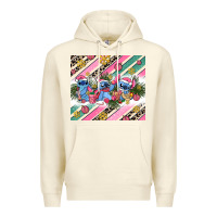 Sandshell pink stitch  christmas Premium Hoodie - AdoDesignShop