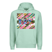 Seafoam pink stitch  christmas Premium Hoodie - AdoDesignShop