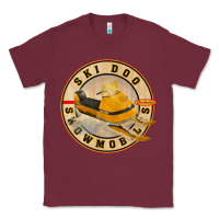 Burgundy ski doo vintage snowmobiles Classic Tee - linhVisuals
