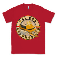 Red ski doo vintage snowmobiles Classic Tee - linhVisuals