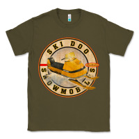 Army Green ski doo vintage snowmobiles Classic Tee - linhVisuals