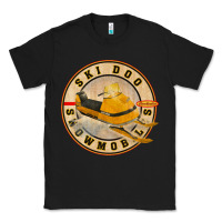 Black ski doo vintage snowmobiles Classic Tee - linhVisuals