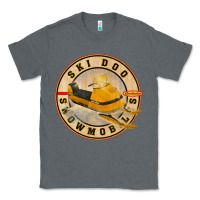 Charcoal Heather ski doo vintage snowmobiles Classic Tee - linhVisuals
