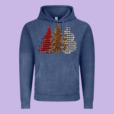Christmas Trees Vintage Hoodie Designed By Barkaloodesign