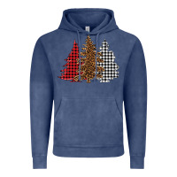 Vintage Denim christmas trees Vintage Hoodie - BarkalooDesign