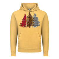 Vintage Mustard christmas trees Vintage Hoodie - BarkalooDesign