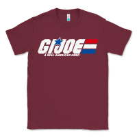 Burgundy distressed army green gi joe Classic Tee - linhVisuals