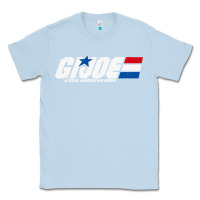 Dusty Blue distressed army green gi joe Classic Tee - linhVisuals