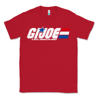 Red distressed army green gi joe Classic Tee - linhVisuals
