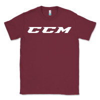 Burgundy c c m hockey Classic Tee - linhVisuals