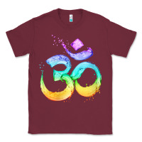 Womens Om Symbol   Psy Trance Goa Yoga Meditation Buddhism Buddhist V Classic Tee | Teevron
