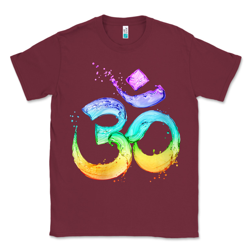 Womens Om Symbol   Psy Trance Goa Yoga Meditation Buddhism Buddhist V Classic Tee by linhVisuals | Teevron