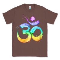 Chestnut womens om symbol   psy trance goa yoga meditation buddhism buddhist v Classic Tee - linhVisuals