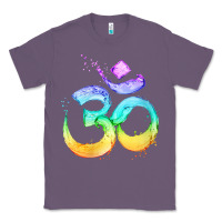 Lavender womens om symbol   psy trance goa yoga meditation buddhism buddhist v Classic Tee - linhVisuals