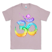 Lilac womens om symbol   psy trance goa yoga meditation buddhism buddhist v Classic Tee - linhVisuals